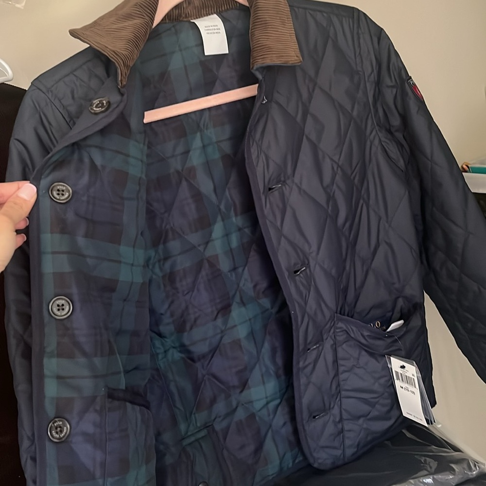 10-12 Reversible polo quilted thin puffer